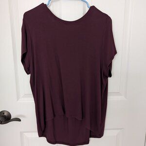 Athleta Women's Move With Ease Tee - Garnet - M